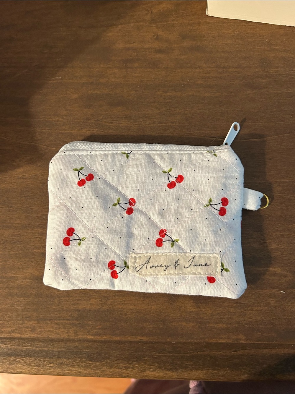 Cherry Print Quilted Coin Pouch - Avery & June